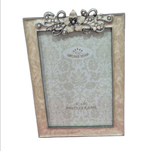 Sunflower Designs 4x6 Photo Frame with Floral Accent